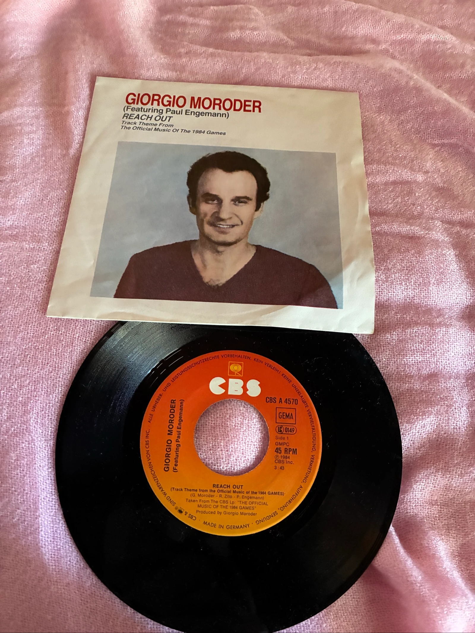 Vinyle 45 tours Giorgio Moroder